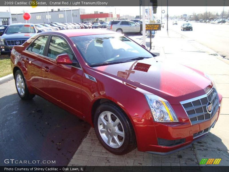 Crystal Red / Light Titanium/Ebony 2009 Cadillac CTS Sedan