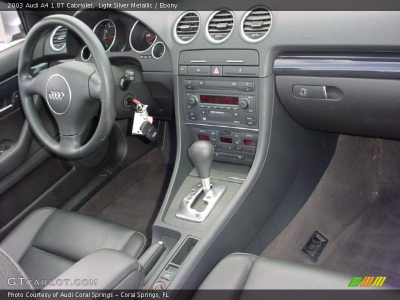 Light Silver Metallic / Ebony 2003 Audi A4 1.8T Cabriolet