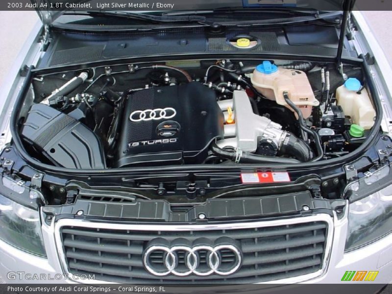 Light Silver Metallic / Ebony 2003 Audi A4 1.8T Cabriolet