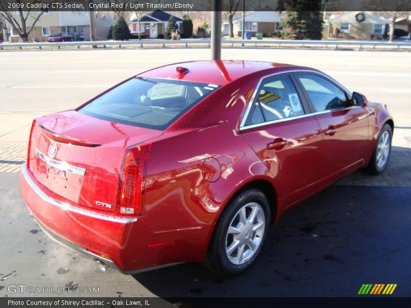 Crystal Red / Light Titanium/Ebony 2009 Cadillac CTS Sedan