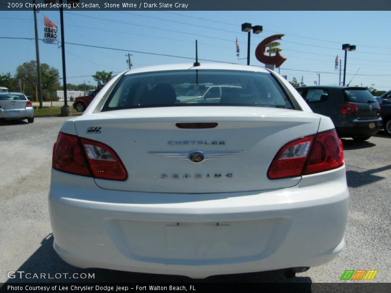 Stone White / Dark Slate Gray 2009 Chrysler Sebring LX Sedan