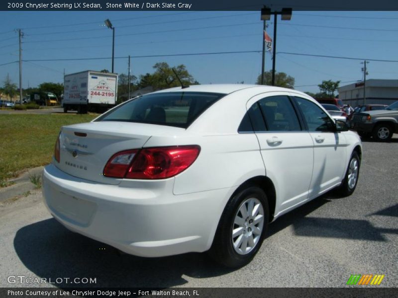 Stone White / Dark Slate Gray 2009 Chrysler Sebring LX Sedan
