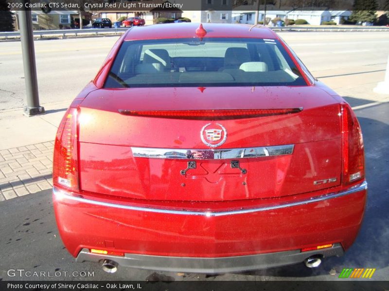 Crystal Red / Light Titanium/Ebony 2009 Cadillac CTS Sedan