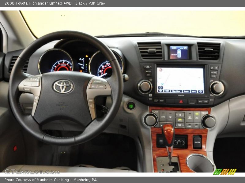 Black / Ash Gray 2008 Toyota Highlander Limited 4WD