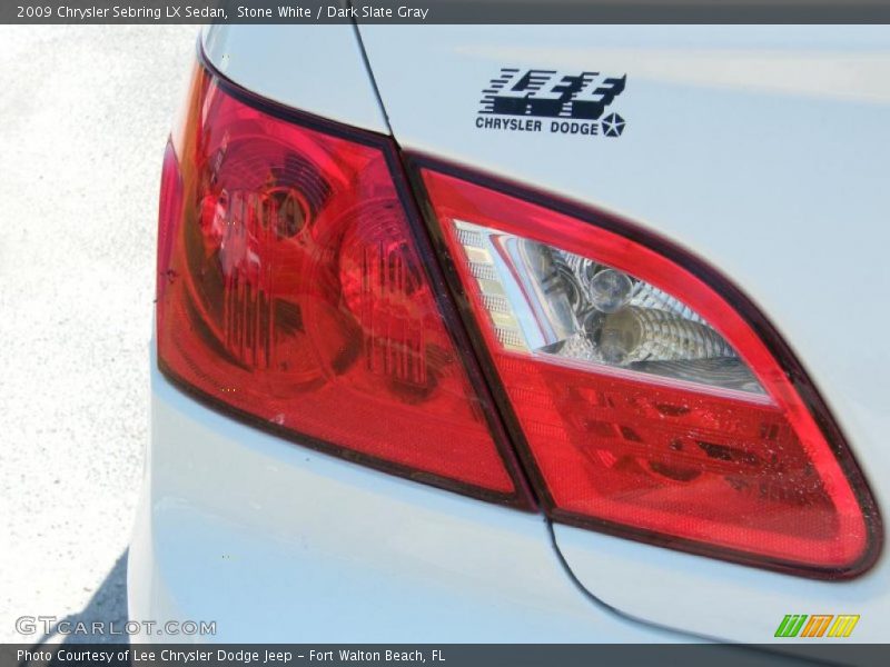 Stone White / Dark Slate Gray 2009 Chrysler Sebring LX Sedan
