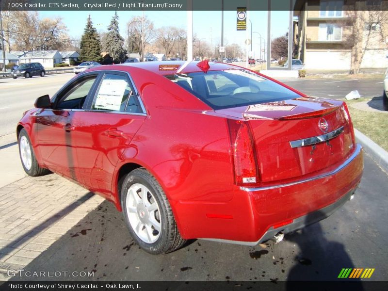 Crystal Red / Light Titanium/Ebony 2009 Cadillac CTS Sedan