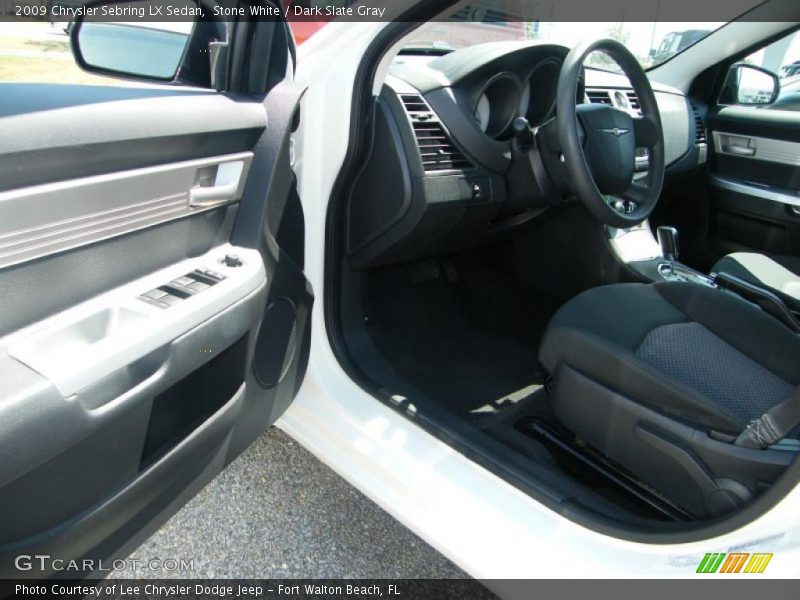 Stone White / Dark Slate Gray 2009 Chrysler Sebring LX Sedan