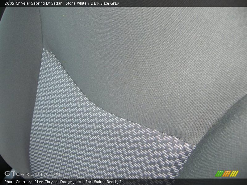 Stone White / Dark Slate Gray 2009 Chrysler Sebring LX Sedan