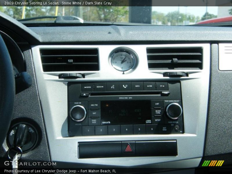 Stone White / Dark Slate Gray 2009 Chrysler Sebring LX Sedan