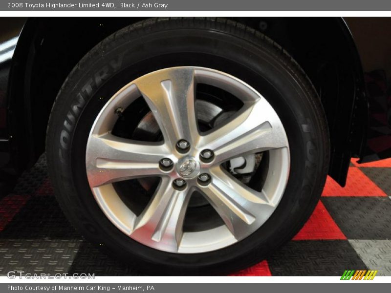 Black / Ash Gray 2008 Toyota Highlander Limited 4WD