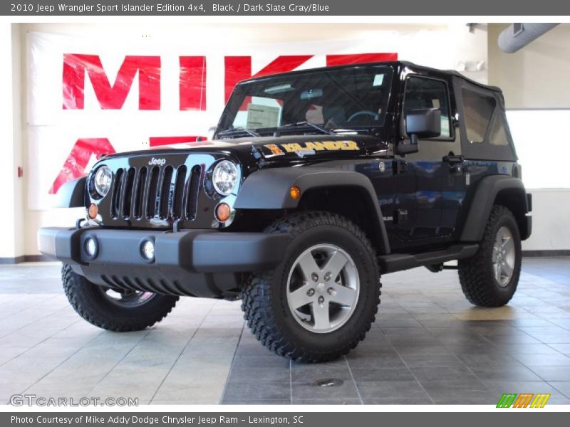 Black / Dark Slate Gray/Blue 2010 Jeep Wrangler Sport Islander Edition 4x4