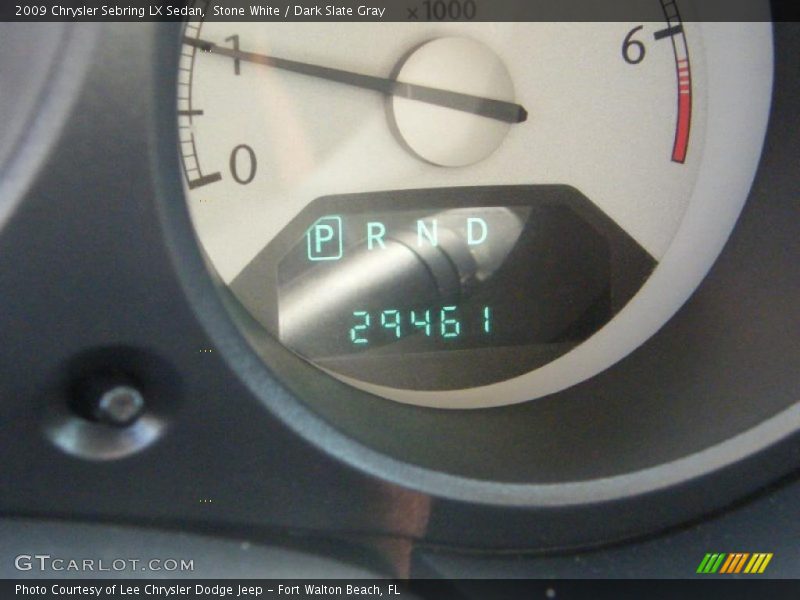 Stone White / Dark Slate Gray 2009 Chrysler Sebring LX Sedan