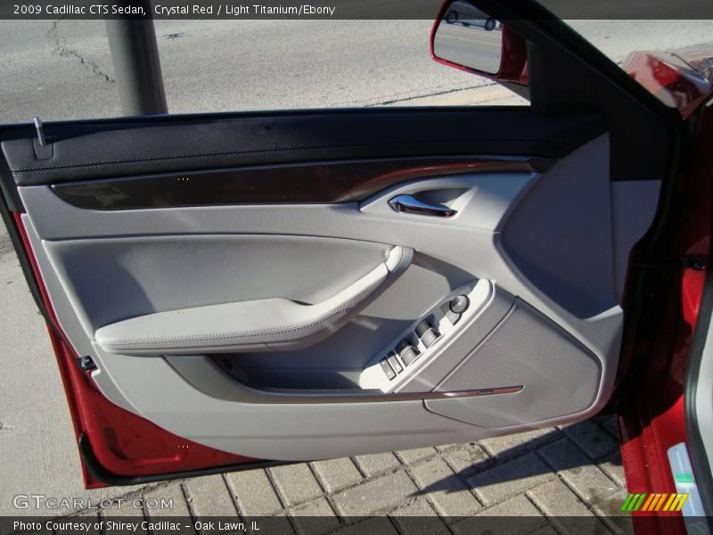Crystal Red / Light Titanium/Ebony 2009 Cadillac CTS Sedan