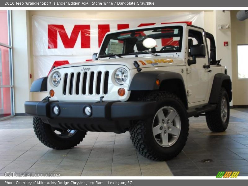 Stone White / Dark Slate Gray/Blue 2010 Jeep Wrangler Sport Islander Edition 4x4