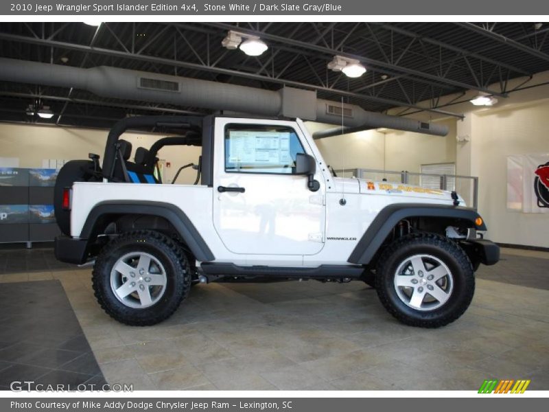 Stone White / Dark Slate Gray/Blue 2010 Jeep Wrangler Sport Islander Edition 4x4