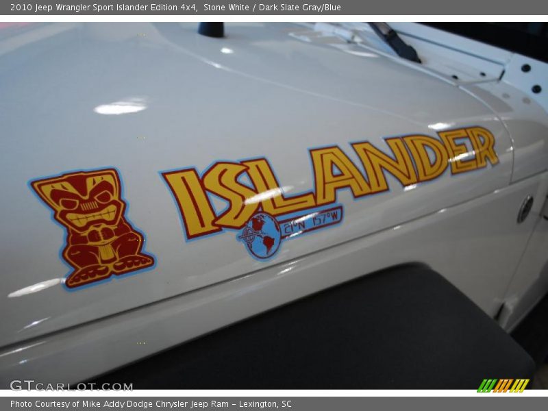 Stone White / Dark Slate Gray/Blue 2010 Jeep Wrangler Sport Islander Edition 4x4