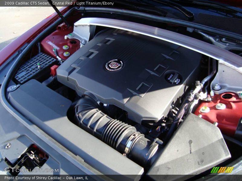 Crystal Red / Light Titanium/Ebony 2009 Cadillac CTS Sedan