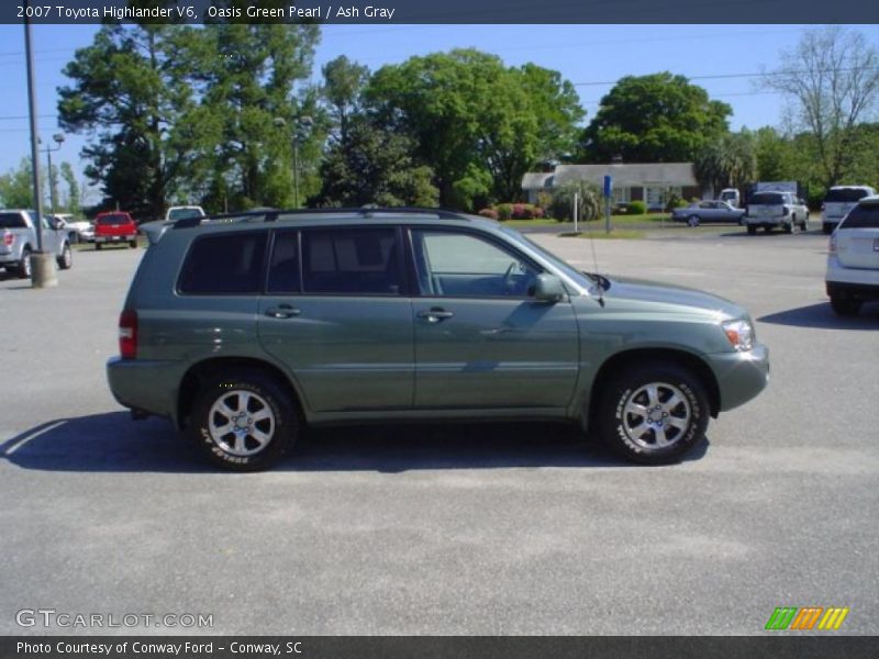 Oasis Green Pearl / Ash Gray 2007 Toyota Highlander V6