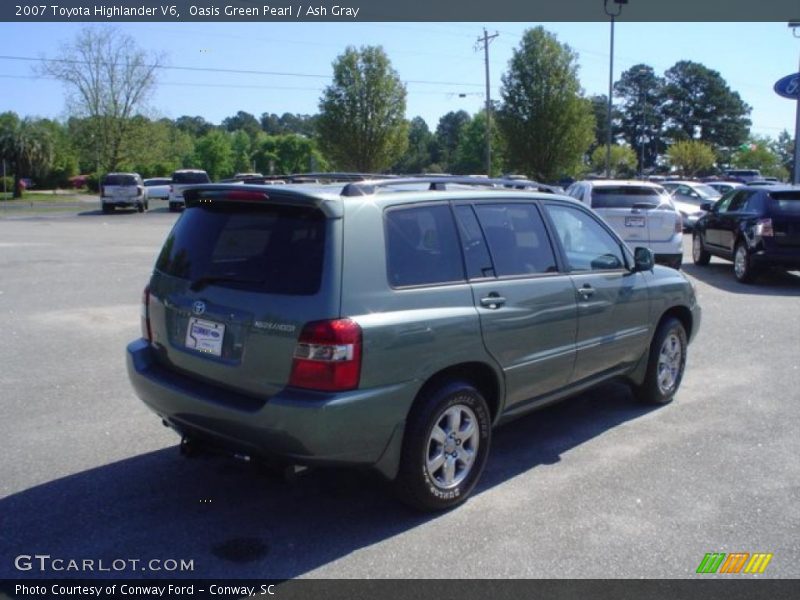 Oasis Green Pearl / Ash Gray 2007 Toyota Highlander V6