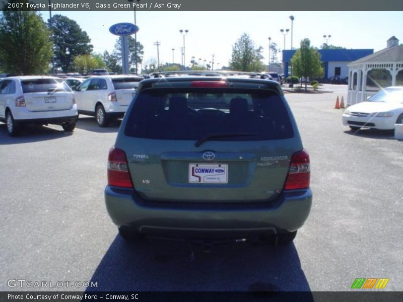 Oasis Green Pearl / Ash Gray 2007 Toyota Highlander V6