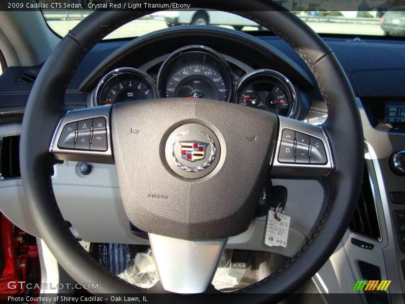Crystal Red / Light Titanium/Ebony 2009 Cadillac CTS Sedan