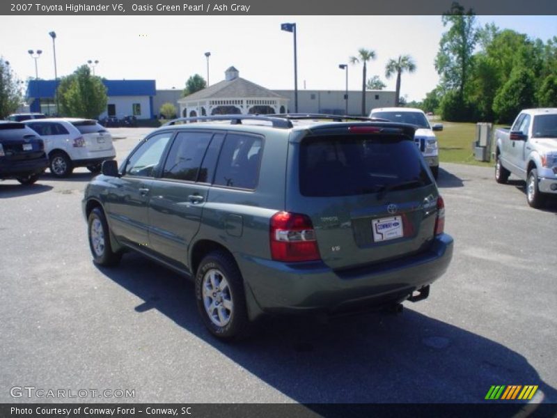 Oasis Green Pearl / Ash Gray 2007 Toyota Highlander V6