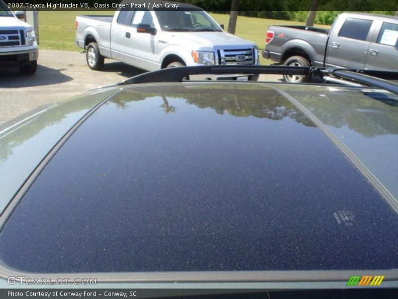 Oasis Green Pearl / Ash Gray 2007 Toyota Highlander V6