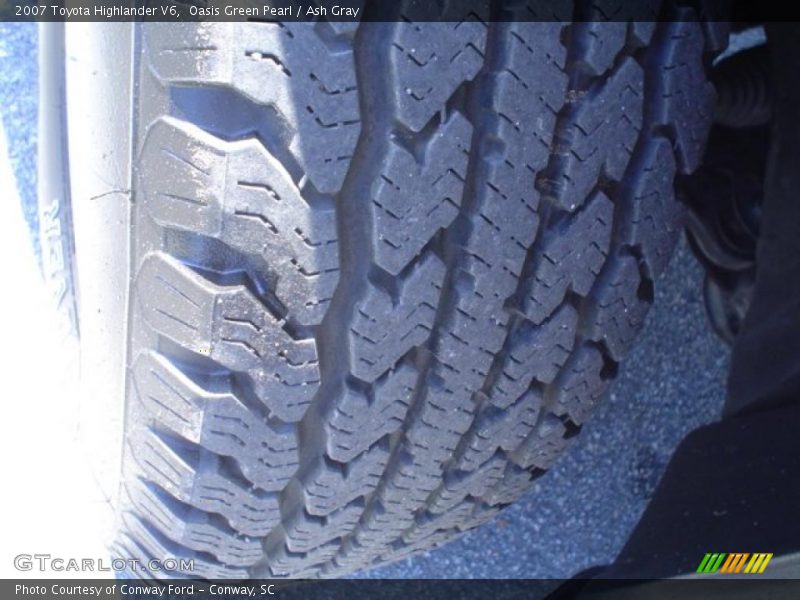 Oasis Green Pearl / Ash Gray 2007 Toyota Highlander V6