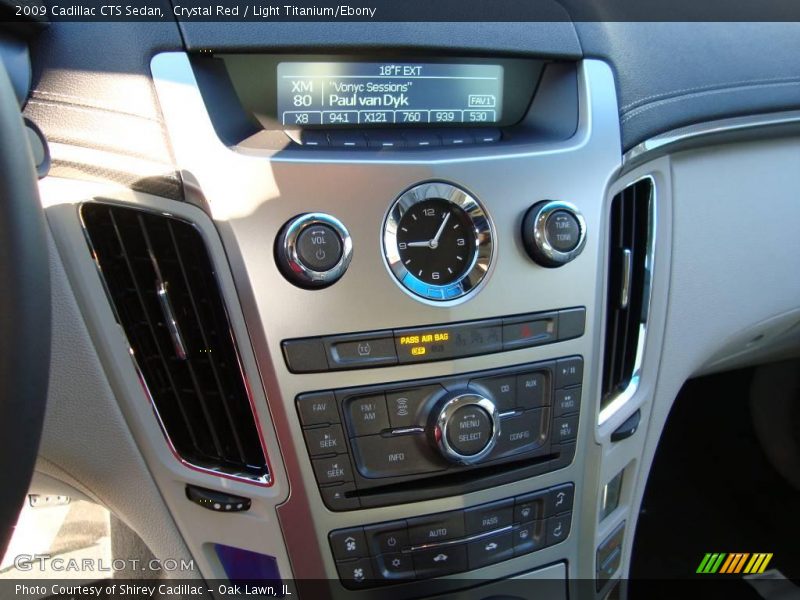 Crystal Red / Light Titanium/Ebony 2009 Cadillac CTS Sedan