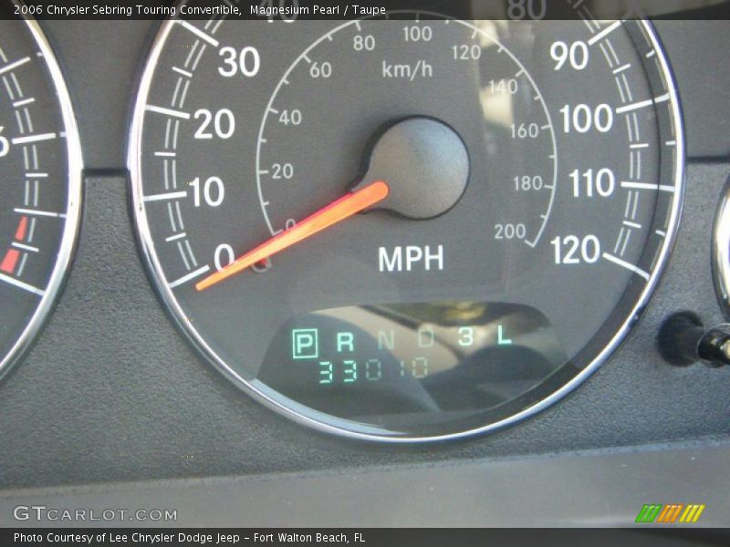 Magnesium Pearl / Taupe 2006 Chrysler Sebring Touring Convertible