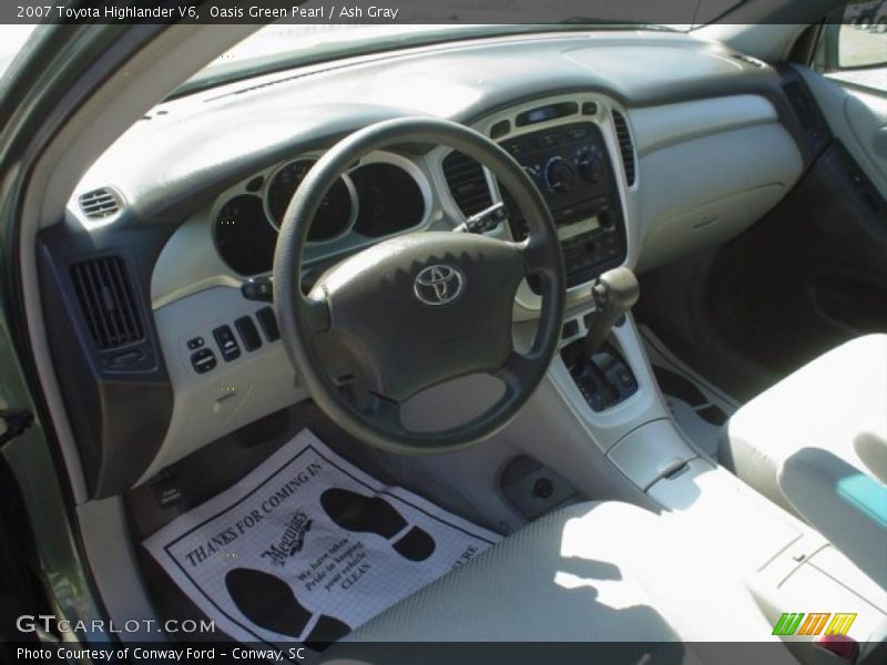 Oasis Green Pearl / Ash Gray 2007 Toyota Highlander V6