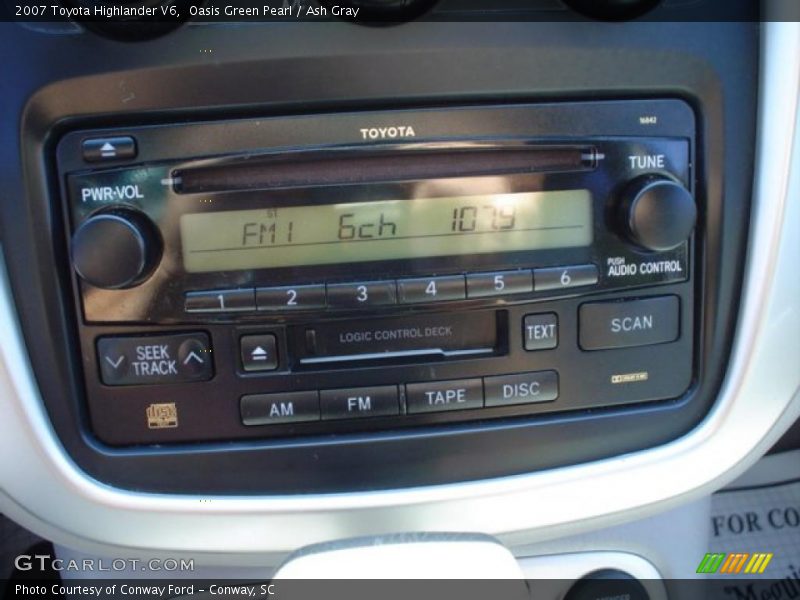Oasis Green Pearl / Ash Gray 2007 Toyota Highlander V6