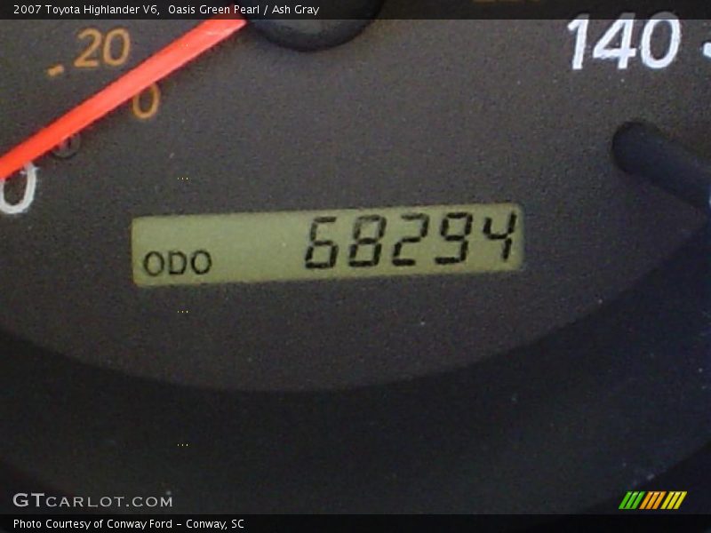 Oasis Green Pearl / Ash Gray 2007 Toyota Highlander V6