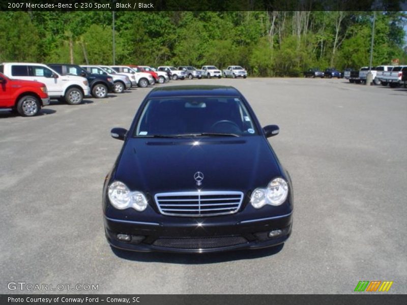 Black / Black 2007 Mercedes-Benz C 230 Sport