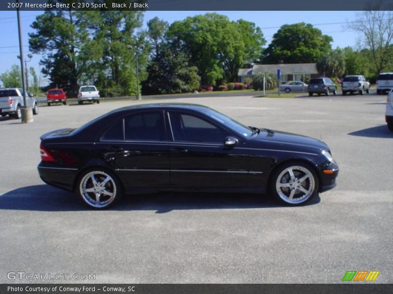 Black / Black 2007 Mercedes-Benz C 230 Sport