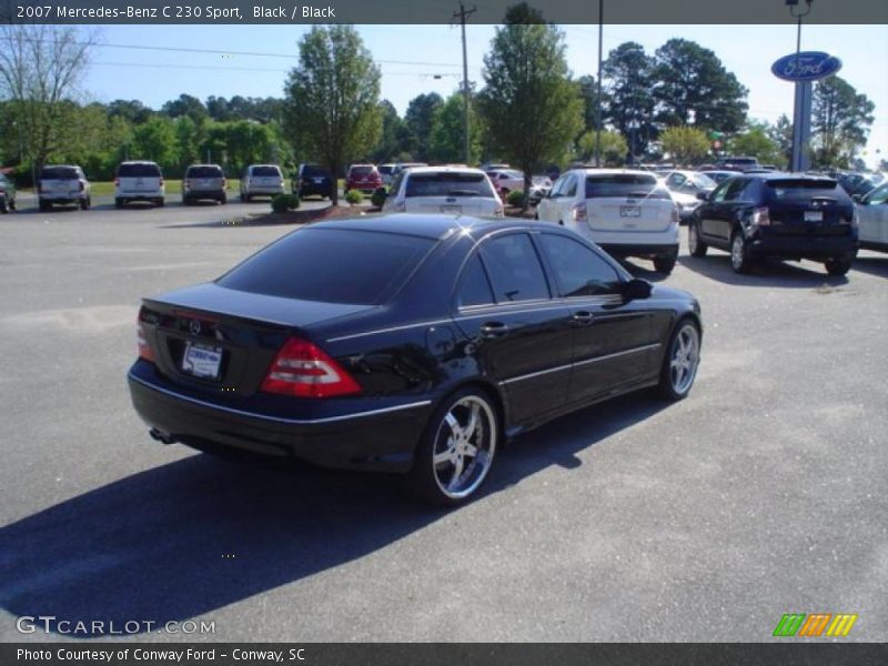 Black / Black 2007 Mercedes-Benz C 230 Sport