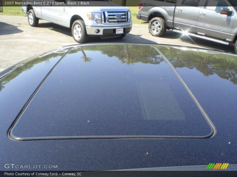 Black / Black 2007 Mercedes-Benz C 230 Sport