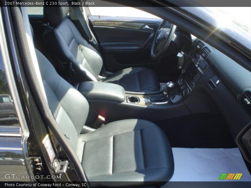 Black / Black 2007 Mercedes-Benz C 230 Sport