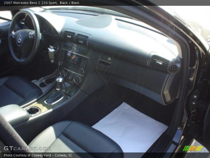 Black / Black 2007 Mercedes-Benz C 230 Sport