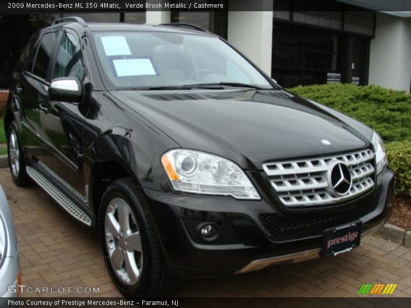 Verde Brook Metallic / Cashmere 2009 Mercedes-Benz ML 350 4Matic