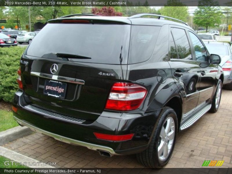 Verde Brook Metallic / Cashmere 2009 Mercedes-Benz ML 350 4Matic