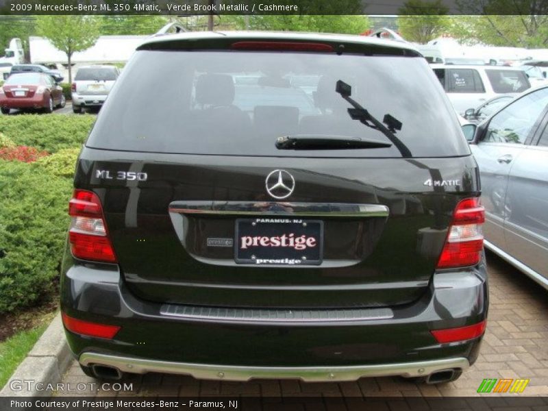 Verde Brook Metallic / Cashmere 2009 Mercedes-Benz ML 350 4Matic