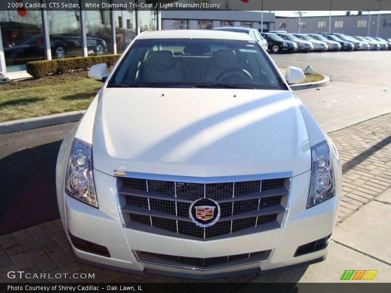White Diamond Tri-Coat / Light Titanium/Ebony 2009 Cadillac CTS Sedan