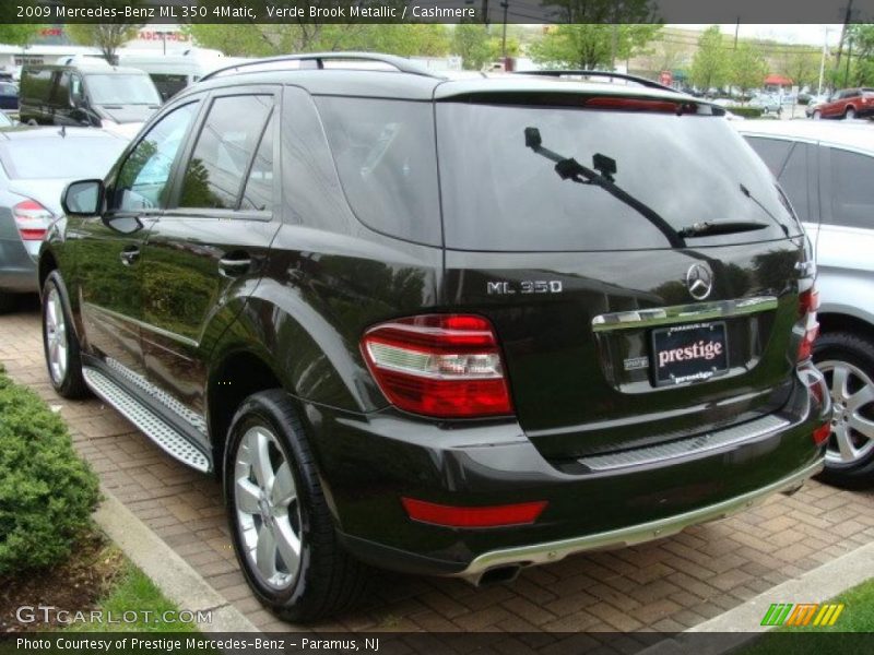 Verde Brook Metallic / Cashmere 2009 Mercedes-Benz ML 350 4Matic