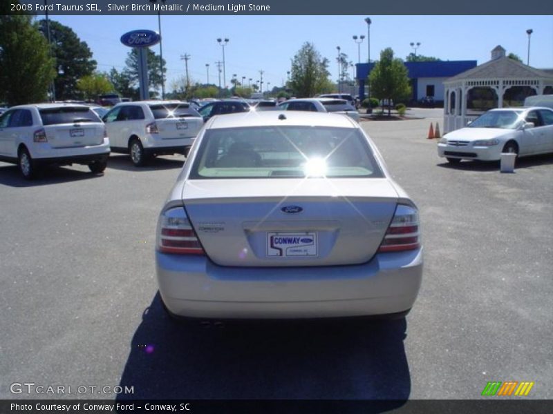 Silver Birch Metallic / Medium Light Stone 2008 Ford Taurus SEL