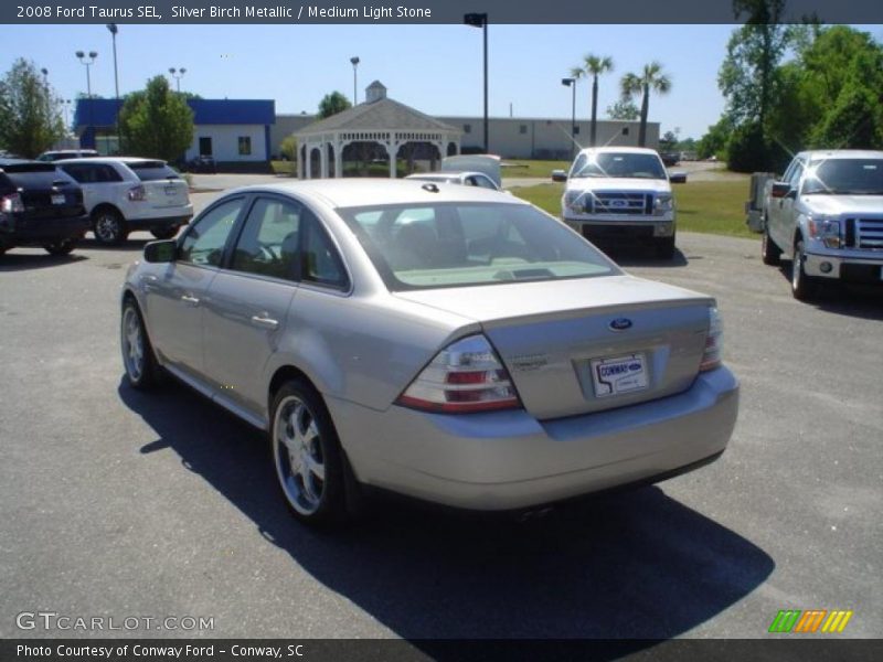 Silver Birch Metallic / Medium Light Stone 2008 Ford Taurus SEL
