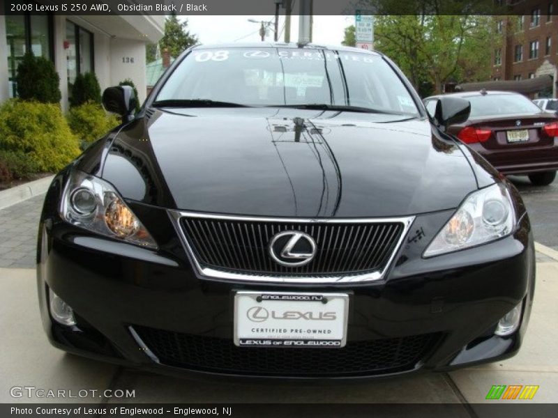 Obsidian Black / Black 2008 Lexus IS 250 AWD