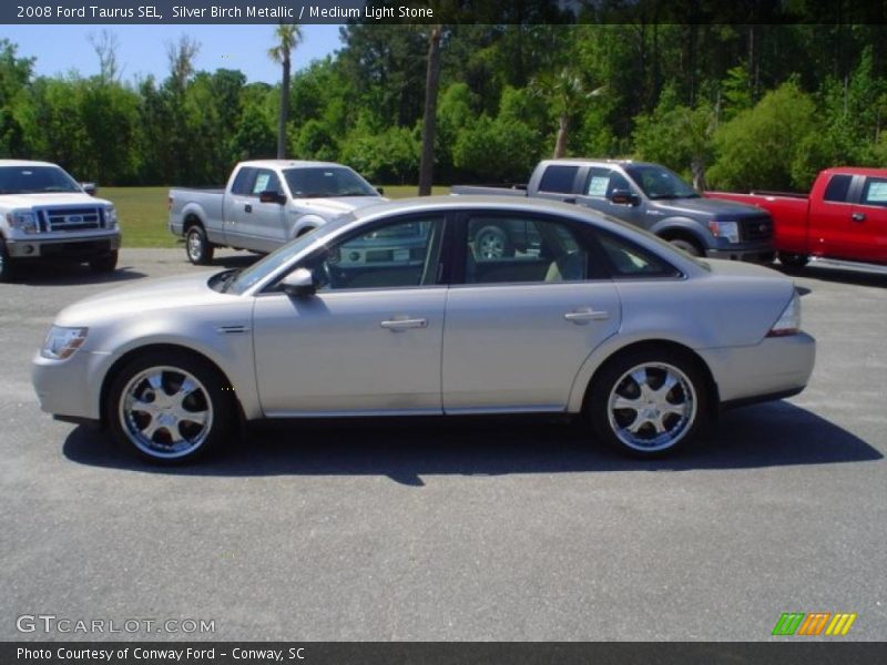 Silver Birch Metallic / Medium Light Stone 2008 Ford Taurus SEL