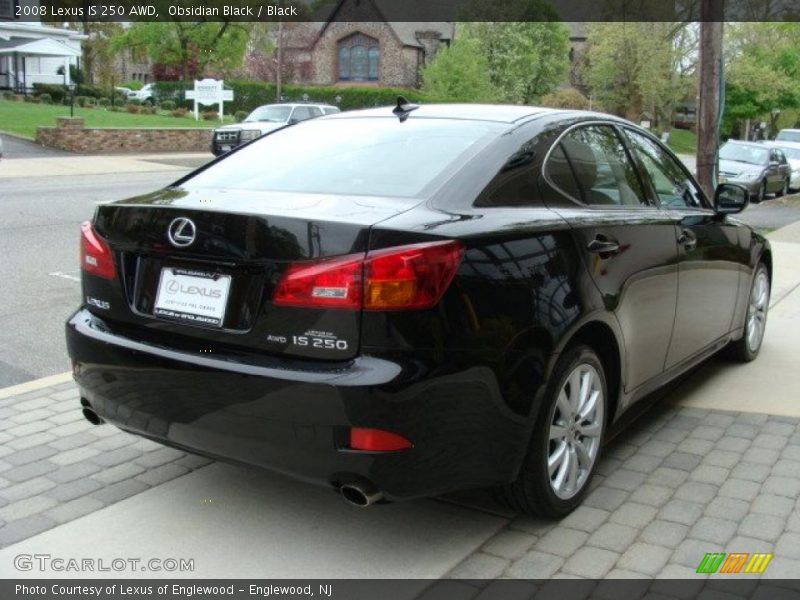 Obsidian Black / Black 2008 Lexus IS 250 AWD