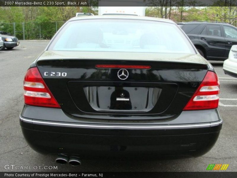 Black / Ash 2007 Mercedes-Benz C 230 Sport